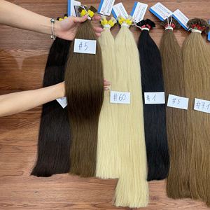 Extensiones de cabello humano vietnamita 100% natural, lisas y onduladas, en color completo, listas para enviar, de muy alta calidad. - Product Image 2