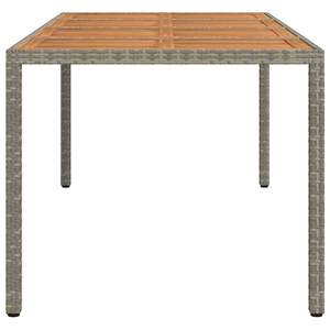 Table de jardin en polyrotin gris 74,80 x 35,43 x 29,53 po – Ensembles de jardin élégants - Product Image 4