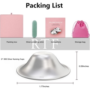 Pure Silver Nursing Cups for Breastfeeding, Reusable <strong>Nipple</strong> <strong>Shields</strong> for Soothing <strong>Sore</strong> <strong>Nipples</strong>, Relief &amp; Healing for Nursing Moms