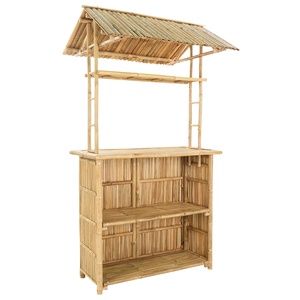 Comptoir de bar en bambou – Mobilier de bar en bambou naturel artisanal pour restaurant, hôtel et usage extérieur - Product Image 4