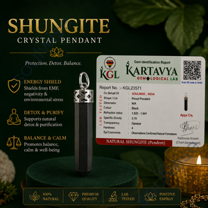 Pendentif Crayon en Shungite, Bijou Classique Unisexe pour Cadeaux d'Anniversaire et de Mariage - Product Image 4