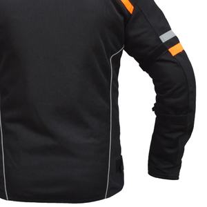 Veste de moto d'été en maille respirante pour hommes avec col montant blindé CE et protection contre les chocs - Product Image 6