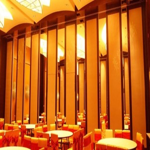 Cloison mobile acoustique robuste de 85 mm en MDF pour scène, fixation supérieure, pour salles de réception d'hôtels - Product Image 6