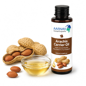 Huile de base d'arachide AARNAV 1000ml 100% pure extra vierge pressée à froid certifiée GMP Qualité supérieure Soin de la peau - Product Image 4