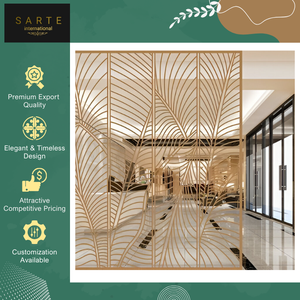 Panel Divisor de Habitaciones Plegable y Deslizante de Acero Inoxidable de Lujo y Alta Calidad, Pantalla Transparente Moderna y Decorativa para - Product Image 4