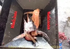 Broyeur de déchets de poisson de qualité supérieure, machine à double arbre semi-automatique électrique, solution industrielle de traitement et de recyclage des déchets - Product Image 3