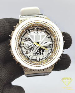 Reloj de Diamantes Moissanite VVS con Bisel de Espinas en Plata de Ley 925, Reloj de Lujo Estilo Hip Hop para Hombre y Mujer - Product Image 1