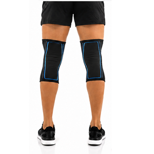 Manchons de genou souples en polyester robuste, antidérapants, à motif léopard, pour hommes, entraînement physique, respirants, sports de plein air - Product Image 4