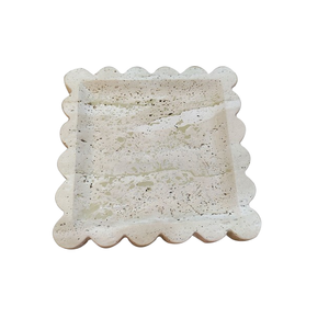 Plateau carré Art Déco moderne multifonctionnel en marbre naturel pour aromathérapie, bijoux et décoration intérieure - Product Image 1