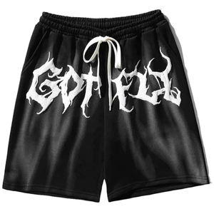 Pantalones Cortos con Estampado Puff, Pantalones Cortos Deportivos de Verano, Pantalones Casuales Holgados con Patrón Bordado, Cierre Elástico en la Cintura para Hombre - Product Image 2