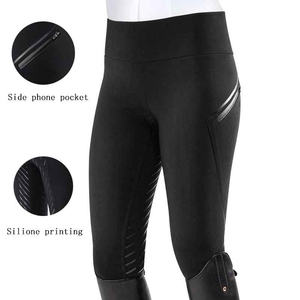 Nuevos Leggings de Equitación de Alto Rendimiento con Estampado y Silicona en Todo el Asiento, Cintura Alta, Ajustados, Tipo Jodhpur - Product Image 4