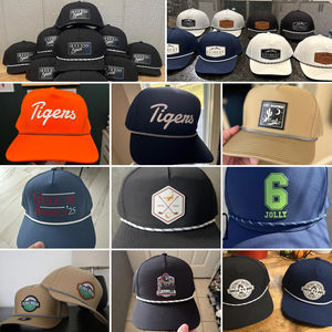 Gorra Trucker de 6 Paneles de Lona y Nailon con Logotipo 'Win Win' Bordado Personalizado, Impermeable, de Secado Rápido, con Hebilla Metálica, Unisex - Product Image 4