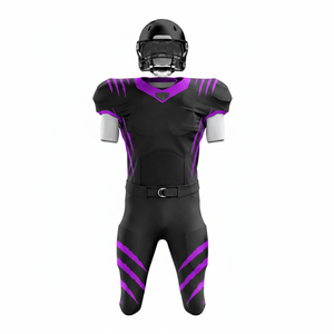 Ensemble d'uniformes de football américain pour hommes, haute qualité, 100% polyester, sublimation, respirant, séchage rapide, léger, taille plus - Product Image 3