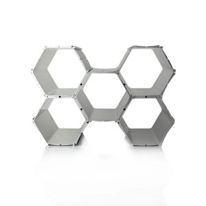 Estante para vinos decorativo con forma de barril para 22 botellas, de madera y metal, para encimera, para el hogar o bar. - Product Image 5