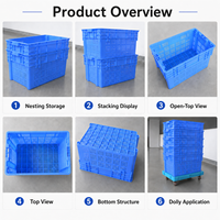 Panier de rangement ventilé empilable en plastique UGET pour légumes frais, fruits et poissons, caisses de transport en maille pour la logistique et la récolte