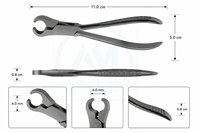AL MIDA Ophthalmic Pliers Eye Surgery Forceps Stainless Steel Surgical Instruments CE Certified Class II Easy Grip