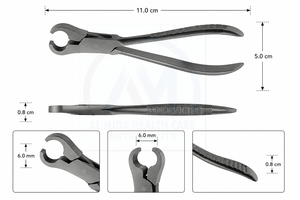 Pinzas Oftálmicas AL MIDA, Pinzas Quirúrgicas de Acero Inoxidable, Instrumentos Quirúrgicos con Certificación CE Clase II, Fácil Agarre - Product Image 5