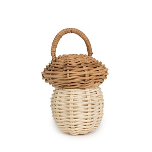 Sonajero de ratán natural para bebés, juguete mordedor hecho a mano, ecológico, para recién nacidos. - Product Image 4