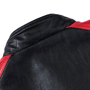Men's Genuine Leather <b>Jacket</b> Classic Motorcycle Style Zip Front <b>Slim</b> <b>Fit</b> Waterproof Eco-Friendly Winter Outerwear for Casual - Product Image 5