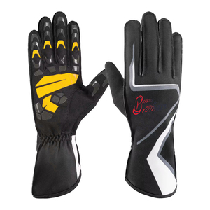 Gants de course Band Brothers, entièrement en PU, antidérapants, pour la conduite en extérieur, unisexes, impression par transfert thermique, fermeture à cordon - Product Image 1