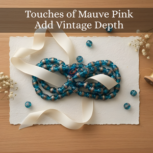 Perles en verre soufflé à la main Aqua Lampwork de EXCEL EXPORTS, brin de 8 pouces |   Gâteau de mariage artistique au design mixte |   Artisanat multi-formes - Product Image 5