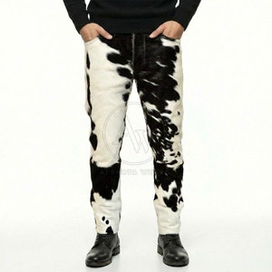 <b>Men's</b> Fashion Cowhide <b>Leather</b> <b>Pants</b> Breathable Eco-Friendly Winter High Quality for Horse Riding Western Cowboy Clothing - Product Image 6
