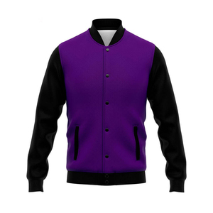 2026 Baseball <b>Jackets</b> Customizable Logo Letterman <b>Jackets</b> for Men & Women Stand Collar Button Front <b>Patchwork</b> Letterman <b>Jackets</b> - Product Image 2
