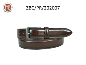Cinturón de Cuero Reversible de Calidad para Hombre con Hebilla de Aleación de Zinc Trenzada y Acabado Cruzado, un Lado Negro y el Otro Marrón - Product Image 5