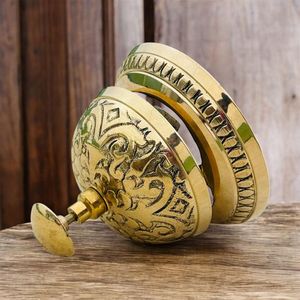 Campana de escritorio de latón de presión suave con sonido fuerte para mostrador de recepción de hotel, mesa de restaurante, escritorio de oficina y uso de servicio - Product Image 4