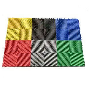 Baldosas de PVC entrelazadas antideslizantes para garaje, suelo de vinilo resistente al desgaste y antideslizante, material PP disponible para la venta - Product Image 2