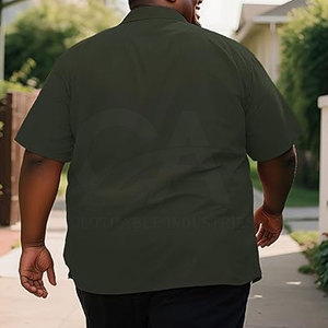 T-shirt Homme Grande Taille 100% Coton Lourd, Fourniture Directe Usine, Respirant, Personnalisable pour l'Été - Product Image 4