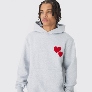 Conjunto Deportivo Unisex de Algodón Gris, Sudadera con Capucha y Pantalones Jogger, Color Sólido, Estilo Casual para Otoño, Manga Larga, Cordón Ajustable, Bolsillos Laterales, en Venta - Product Image 3