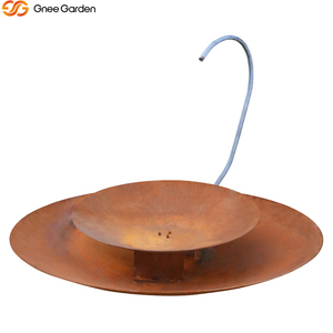 Fontaine d'eau extérieure élégante et résistante aux intempéries en acier Corten, à poser au sol, pour jardin ou bassin – Tendance et luxueuse - Product Image 3