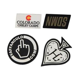 Custom 3D Embossed Rubber PVC <b>Sew</b>-<b>On</b> <b>Patches</b> with Nonwoven Felt Fabric for Clothing - Product Image 4