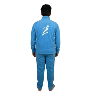 Chándal Deportivo para Hombre, Otoño Invierno, Logotipo Personalizado, Ropa Deportiva de Color, Chándal de Felpa de Algodón, Chándal de Felpa Liso - Product Image 2