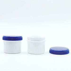 Emballage en plastique de couleur personnalisée, 1 OZ, pot en PP à parois droites avec estampage doré naturel, OEM 43-400, pots en plastique - Product Image 2