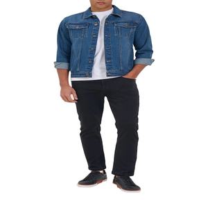 Veste en jean pour homme, hiver, manches longues, 100% coton, coupe-vent, respirante, tendance, nouvelle collection, toutes tailles, simple boutonnage, poches, décontractée - Product Image 3