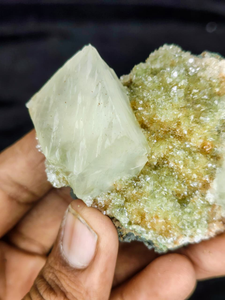 Natural Coating Calcite with Green Chalcedony <b>Crystal</b> <b>Cluster</b> Premium Mineral Specimen Healing Stone Collectible Display Quality - Product Image 3