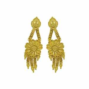 Ensemble de bijoux en or micronisé 14K 18K 24K en gros, parure de mariée traditionnelle, colliers de mode mini et longs - Product Image 5