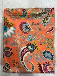 Bohemian Floral Printed Eco-Friendly Organic Cotton Fabric for Dresses Home Textiles <b>Bags</b> Curtains Premium Multicolor Design - Product Image 2