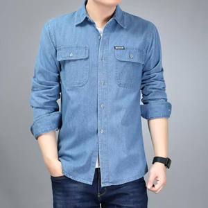 Camisas Vaqueras Casuales de Talla Grande VORNEX INDUSTRY para Hombre, Transpirables, de Manga Larga, Estilo Cowboy, con Doble Botonadura, 100% Algodón, Venta al Por Mayor - Product Image 2