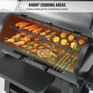 Grill BBQ Portatile da Tavolo da 62 Pollici in Ferro Resistente con Copertura e Carrello per Gas Propano e Carbonella, Ideale per Giardini - Product Image 4
