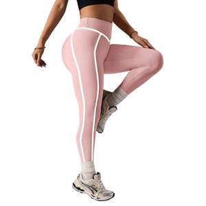 Leggings de Yoga de Cintura Alta para Mujer, Control de Abdomen, Elásticos, para Fitness, Entrenamiento, Running, Gimnasio, Ropa Deportiva, Pantalones de Compresión Suave - Product Image 4