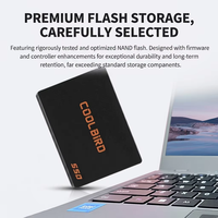 Disque SSD interne CoolBird 256 Go SATA3.0 2,5 pouces pour ordinateur de bureau et ordinateur portable