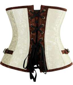Corset Vintage Femme Overbust Sexy en Cuir Écologique Respirant pour Grandes Tailles, Effet Amincissant et Contrôle Moyen du Ventre - Product Image 3