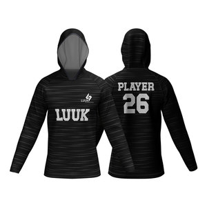 Custom Printed Breathable Men's Hooded Basketball Shooter <b>Shirt</b> Custom Front Team Logo Moisture Wicking Quick Dry Plus Size - Product Image 3