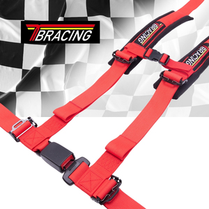 Cinturón de Seguridad de 4 Puntos para UTV TBRACING TUN-402 de Alta Comodidad con Sistema de Deslizamiento y Hebilla de Botón, Venta al Por Mayor con Logotipo Personalizado - Product Image 2