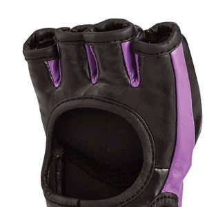 Gants de combat professionnels pour MMA, Sanda et Kickboxing, avec fermeture extensible, imperméables, sans doigts, en PU - Product Image 4