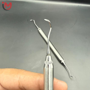 Raspador Dental Manual de Metal, Herramienta de Limpieza Dental de Acero, Instrumento Quirúrgico Plateado Pulido - Product Image 5