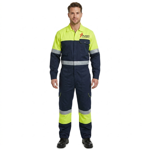 Una fábrica OEM produce conjuntos de uniformes de seguridad transpirables unisex con logotipo personalizado y alcance de suministro global para marcas B2B. - Product Image 1